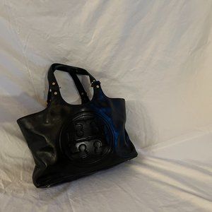 Tory Burch Leather Tote Bag Black